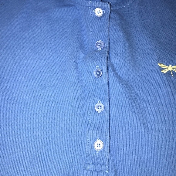 Talbots Polo Shirt Blue Large Petite - Picture 6 of 6
